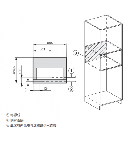 Miele 美诺 家用嵌入式咖啡机 CVA 7845 一键双杯 自动除垢 德国原装进口